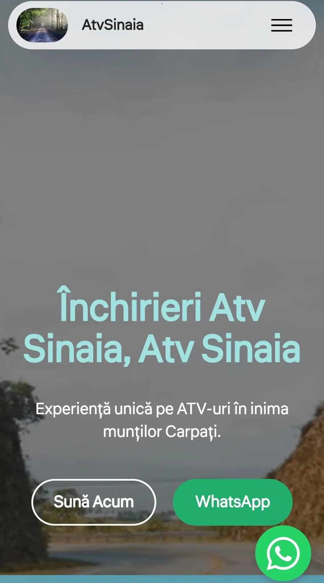 Site de Prezentare Inchirieri Atv Sinaia
