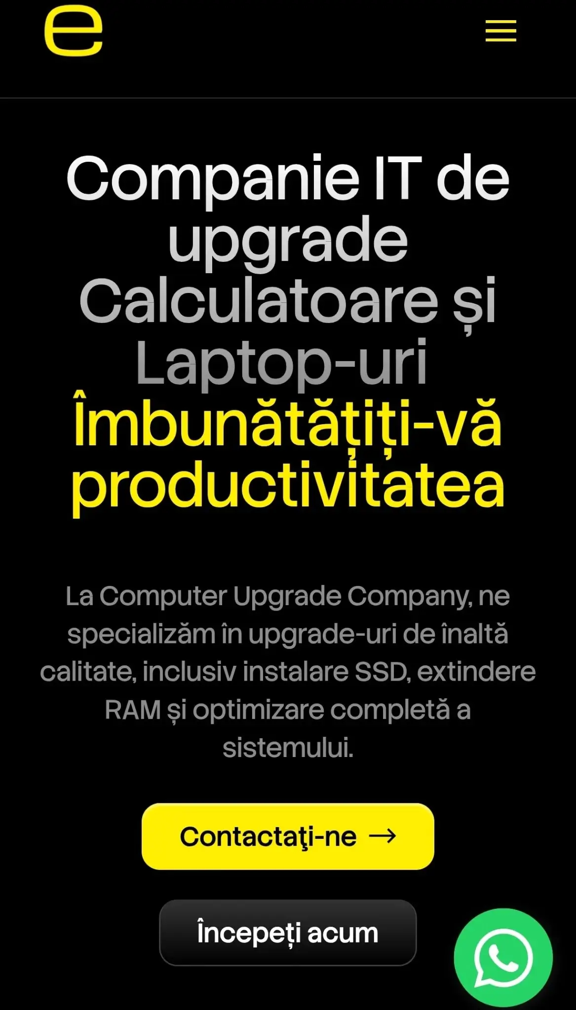 Site de Prezentare Companie IT